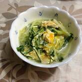 水菜と揚げの煮物