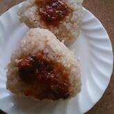 ネギみそ焼きおにぎり