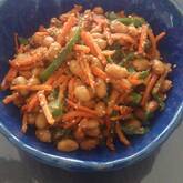 ニンジンと大豆のゴマ和え