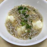 小松菜と豆腐のシラスあんかけ