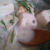 豆乳湯豆腐なべ