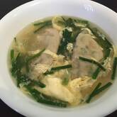 ショウガと餃子のふんわり卵スープ