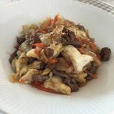 レンジキャベツと牛肉のオイスター炒め