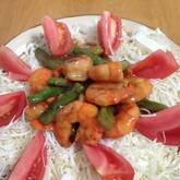 エビとアスパラのマヨ炒め