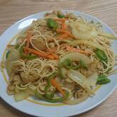 素麺のカレー炒め