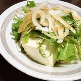 豆腐と水菜のサラダ