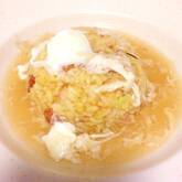ふわふわ卵白のあんかけチャーハン