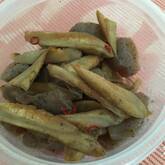 ヘルシー食材で！コンニャクとゴボウの甘辛炒め