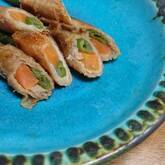 ご飯がすすむ！豚肉巻き 三色野菜で彩り鮮やか