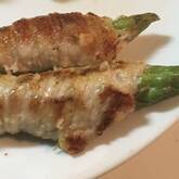 ハーブソルトで！アスパラの塩焼き