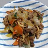 牛肉と野菜のオイスター炒め