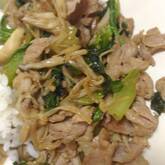 豚肉のウスターソース炒め