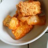 厚揚げとキムチのマヨ和え