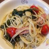 ホウレン草のパスタ