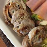 コク旨ピリ辛ソースで！豚バラ肉のニラ巻き