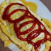 たっぷり玉ネギのオムレツ