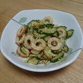 ちくわとキュウリのゴマ酢和え