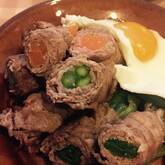 牛肉の三色巻き