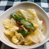 キャベツとオクラの即席漬け