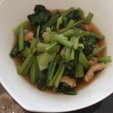 小松菜と油揚げのサッと煮