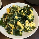 ワカメとふんわり卵の炒め物