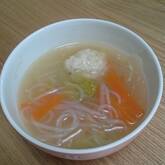 うまみたっぷり！鶏つくねの具だくさんスープ