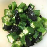 オクラとのりのお浸し