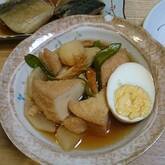 厚揚げと卵の煮物