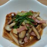 豆腐ステーキ・キノコソース