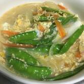 エンドウ豆の卵とじ