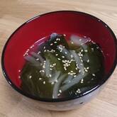 玉ネギとワカメのスープ