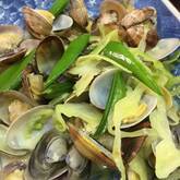 春キャベツとアサリの塩バター蒸し