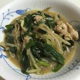 モヤシの肉みそ炒め