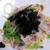 ホウレン草の和風パスタ