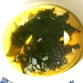 ワカメと白ネギのスープ