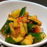 キュウリのピリ辛漬け