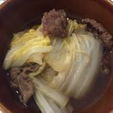 白菜とジャコのスープ煮