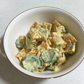 カボチャとハムのサラダ