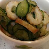 ちくわとキュウリのゴマ酢和え