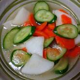 薄切り大根の甘酢漬け