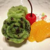 ホウレン草の蒸しパン