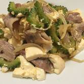 ゴーヤと豚バラ肉の塩炒め