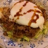卵入り牛肉のソース炒め