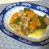 豚肉とピーマンの黒酢炒め