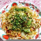 イカと豚肉入り焼きそば