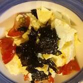 くずし豆腐とプチトマトのシンプルサラダ