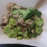 ソラ豆のペペロンチーノ