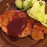 濃厚デミグラスソースがけポークソテー