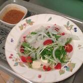 豆腐と水菜のサラダ