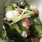 タコとワカメの酢の物